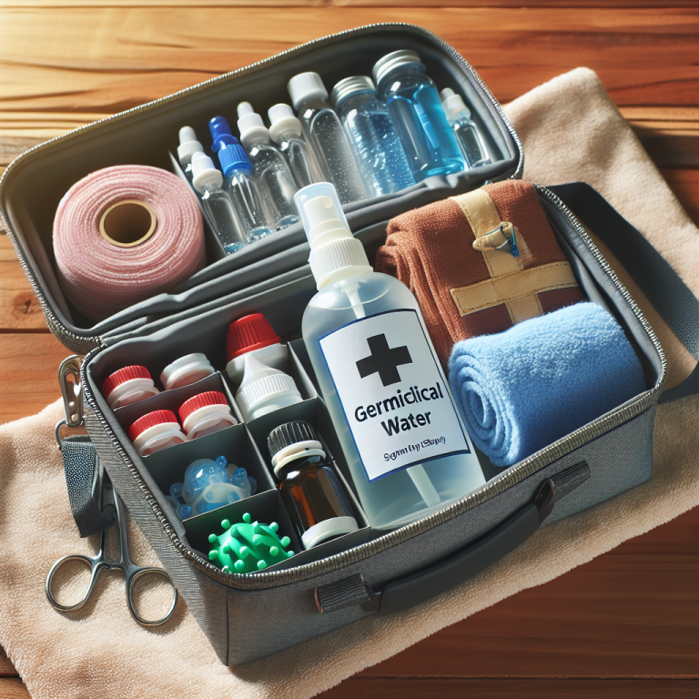 Eau Germicide dans la trousse de premiers secours entre les séances ?