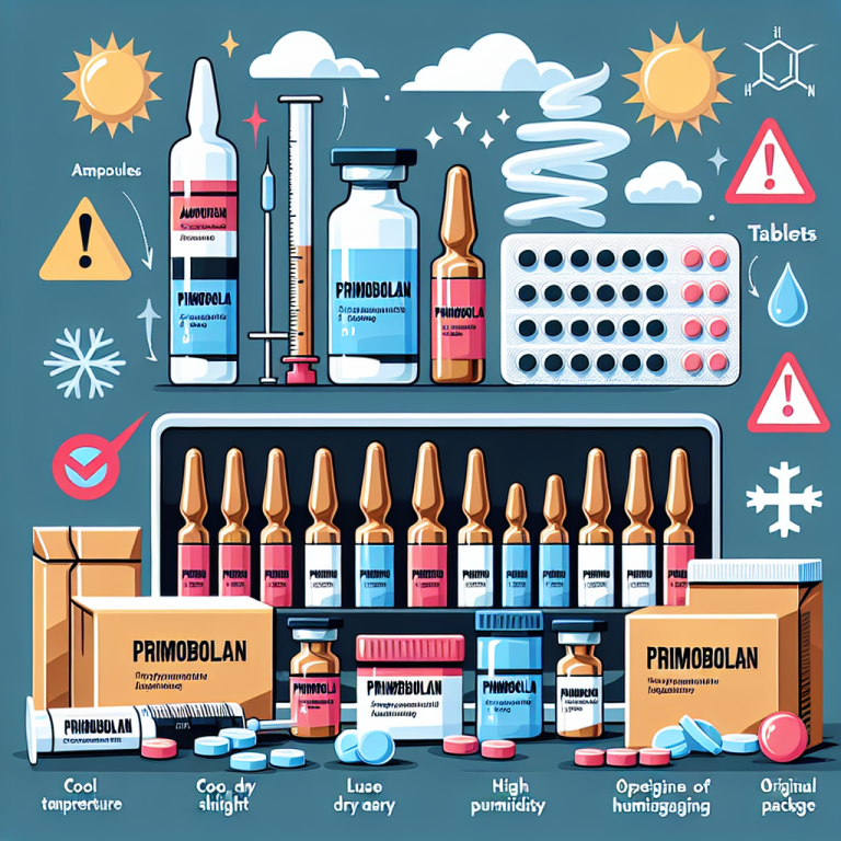 Comment conserver correctement Primobolan : ampoules, comprimés