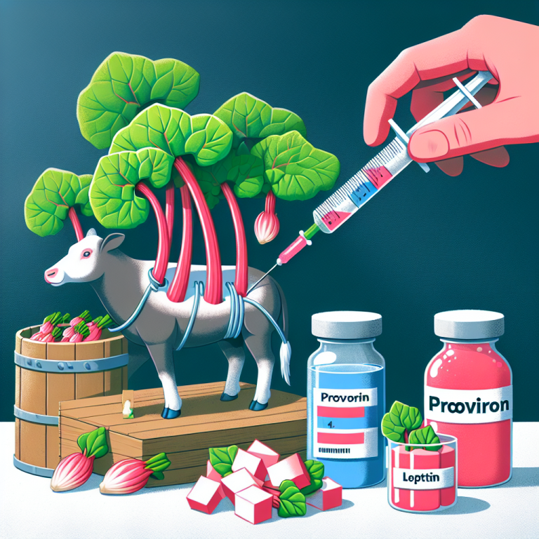 Comment Proviron injecte de la leptine et favorise l'appétit dans la rhubarbe