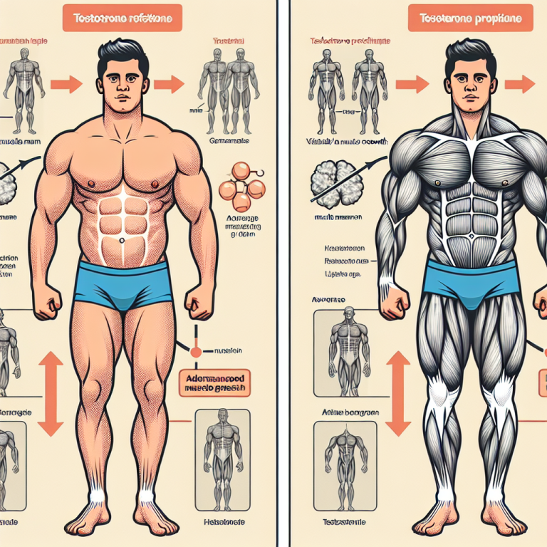 Influence du propionate de testostérone sur la croissance musculaire