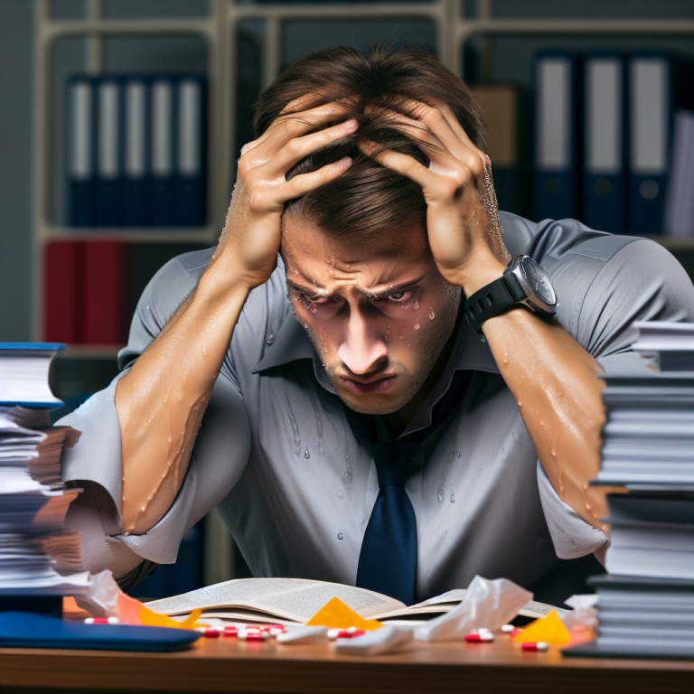 Transpiration accrue lors d'un effort mental et sous comprimés de trenbolone