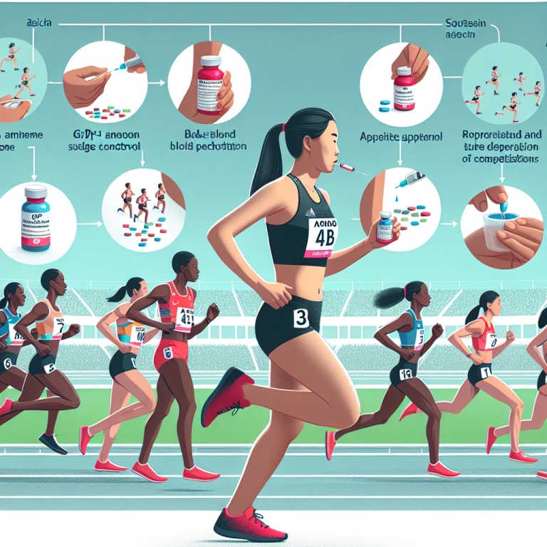 Utilisation d’agonistes du GLP-1 pour le contrôle de l’appétit et la régulation de la glycémie en préparation aux compétitions Utilisation d'agonistes du GLP-1 pour le contrôle de l'appétit et la régulation de la glycémie en préparation aux compétitions